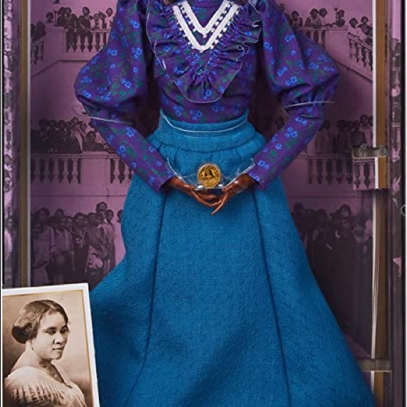 Madam C J Walker Inspiring  Woman Barbie Doll - Picture 7 of 15